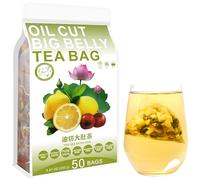 Plant Gift 100% Puro Té Ventre Plano 油切大肚, 250g/8.81oz (5g*50bags) | Natural. Sin rellenos, sin aditivos. Hoja de loto y limón, sabor refrescante. Also: Oil Cut Big Belly Tea Bag .