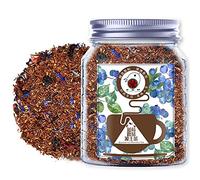 Plant Gift Blueberries Rooibos Tea, Sabor a mango, uva, flor de rosa, arándano y crisantemo, sin cafeína, té de hierbas sin OGM, en té helado y té caliente 70G/2.5oz