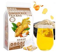 Plant Gift Dried Tangerine Peel Ginger Rice Tea Bag 8.81oz (5g*25bags) Arroz integral, natural puro de china, té mixto saludable, combinación de té de flores 250g 陈皮姜米茶