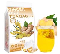Plant Gift Ginger Rice Tea Bag 8.81oz (5g*50bags) arroz integral, cáscara de naranja, jengibre, natural puro de china, té mixto de salud, té de flores 250g 姜米茶