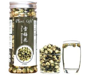 Plant Gift Snow Plum Blossom Tea, 雪梅花 Snow Plum Blossom Tea, té de flores secas, salud orgánica suelta China China Health Piel Cuidado anti envejecimiento, 60 g / 2.11oz