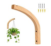Plant Hanger Hook - 23.3x22cm Wooden Rustic Heavy Duty Non Slip | Plant Hooks For Wall Mount | Creative Wooden Plants Hooks For Living Room Bedroom Kitchen Balcony Farmhouse Apartment Office Indoor Ou