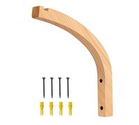 Plant Hanger - Wood, 9.17x8.66in Rustic Lantern Holder Heavy-Duty Performance | Non-Slip Wall Plant Hook, Farmhouse Decorative Bracket For Home, Balcony, Garden, Yard, Patio, Porch