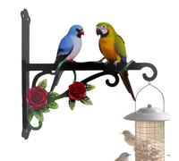 Plant Hangers - Heavy Duty Parrot Theme Wall Bracket For Bird Feeders And Flower Baskets | Decorative Metal Plant Hanger Hook For Indoor Outdoor Use | Stylish Garden Wall Mount F́or Patio Yard Balcony