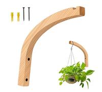 Plant Hangers Outdoor - Rustic Lantern Holder Wall Hook 23,3 x 22 cm, Non Slip Wooden Mount | Decorative Plant Support, Home Living Room Bedroom Farmhouse Apartment Office Indoor Outdoor Garden Yard