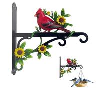 Plant Hangers Outdoor,Wall Mounted Parrot Theme Bracket,Plant Hooks for Wall | for Yard Apartment Farmhouse Indoor Outdoor Patio Garden Bird Feeder Flower Basket Wind Chimes