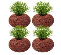 Plant Holder For Aquarium - Volcanic Stone Oval Ring Decor | Stable Plants Anchoring Aquatic Water Plant Fixed Rings - For Freshwater Saltwater Pool Pond Aquatic Cultivation Landscape Decorations