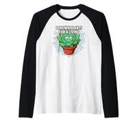 Plant Killer Succulent I Drown Plants For A Living Camiseta Manga Raglan