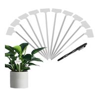 Plant Labels - Stainless Steel 32.38cm 10pcs | Reusable Weatherproof Plant Marker Tags, Seedling Identification Stakes | For Vegetables Flowers Houseplants Gardening Homesteading Outdoor Use