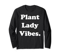 Plant Lady Vibes Indoor Plant Lover Manga Larga