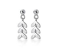 Plant Leaf Drop 925 Ladies Exquisite Jewelry Elegant Romantic Fashion Party Accessories High-End Earrings