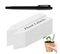 Plant Marker - PVC, 3.94x0.63in Plant Label Waterproof Write-On Stakes | Easy Identification Gardening Tags With Pen, Garden Tags For Seedlings, Vegetables, Flowers, Greenhouse, Yard, Backyard, Patio