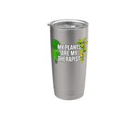 Plant Moms Houseplant My Plants Are My Therapist Vaso térmico de acero inoxidable de doble pared