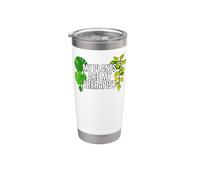 Plant Moms Houseplant My Plants Are My Therapist Vaso térmico de acero inoxidable de doble pared