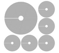 Plant Pot Cover, Cuttable Protective Planter Grids, 11.97x11.8 Inches Weatherproof Mesh Guards, Reusable Anti-Digging Soil Covers for Potted Plants, Yard, Garden Landscaping