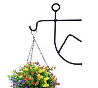 Plant Pot Hanger - Wall Mount Iron Bracket for Balcony Flower Display | Heavy Duty Metal Hook Easy Install, Outdoor Indoor Planter Support Holder for Home Patio Garden Restaurant Decor