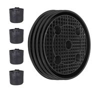 Plant Pot Saucers - Pot Base | Selff Watering Base with Grow Bags | Flower Drip Trays for Horticulture Hydroponics | Reusable Bottom Watering Saucer for Seedlings Vegetables Fruits Flowers Succulents