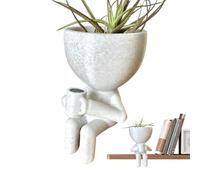 Plant Pots | Small Cute Vase with Drainage Holes | Bonsai Flower Container Garden Décor | Ideal For Indoor Office Desk Balcony Pathway Backyard Driveway | Perfect For Flowers Succulents Cactus |