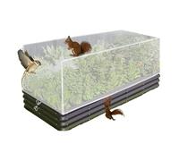 Plant Protector from Cats - Reusable Drawstring Mesh Cover For Indoor Pots | Polyethylene with Breathable Design, Gardening Supply For Patio Porch Backyard Walkway Farm Park