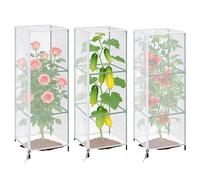 Plant Protector - Square Anti Gnat Mesh Enclosure for Garden Care | 150x45cm Protective Cover with Zipper Access & Drawstring Closure for Bird Cat Poultry Defense Tomato Fruit Vegetable and Balcony