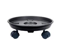 Plant Stand with Wheels, Rodillo de flores con ruedas, ruedas para plantas | Estructura de rodillo estable, formato de planta redonda, solución de transporte que protege el suelo, para jardín, terraza