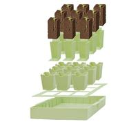 Plant Starter Trays - Sturdy Propagation Containers, Gardening Transplanting Tools, Reusable Lightweight Growing Supplies | Greenhouse Preparation For Vegetable Patch Cultivation Flower Bed Seed Start