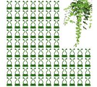 Plant Vine Wall Clips - Wall Sticky Hook Fixing Clip Vines Holder | Raised Beds & Support Structures, Secured Adhesive Clip, 100X Clips For Indoor Outdoor Vines And Plant Vine Traction