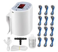 Plant Waterer, Drip Irrigation Kit, Automatic Timer Function, Intelligent Power-Off Protection, Gardening Watering Aid for Greenhouse, Balcony, Yard, 3.15x2.36x1.97 inches