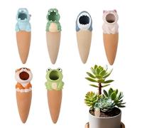 Plant Watering Devices Set - Slow Release Terracotta Irrigation System, Animal Shape Self Hydration Stakes, Automatic Soil Moisture Regulator | Efficient Eco Friendly Plant Care Solution For Indoor