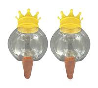 Plant Watering Globes, Automatic Watering Bulbs with Dripper Spikes, 2-Piece Self-Watering Gardening Accessories, for Indoor and Outdoor Plants Pots, Suculents, Home Garden Use