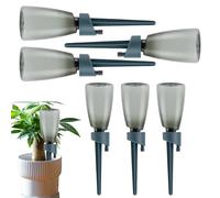 Plant Watering Spikes, 6-Piece Automatic Dripper Set, Válvula de control lento, Bottle-Compatible Devices, Ideal para interiores, al aire libre, Balcony, Daily Use, Vacations, Gardening