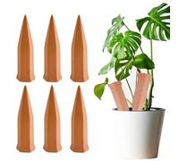 Plant Watering Spikes-Clay Plant Water Seepage Devices-Slow Release Clay Auto Waterer Care Accessories-for Yard Flower Outdoor Indoor Garden Vacation Jardin 2025 New (C#1-6PCS)