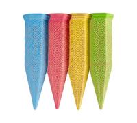 Plant Watering Stakes, Window Flower Irrigation Spikes, 6.85x1.89 pulgadas, Ceramic Slow Release, Self System, Automatic Moisture Control for Indoor and Outdoor Use, Multicolor