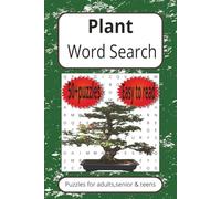 Plant Word Search Puzzle Book: Word Search with Easy to Read Print about Plant,Vegetation,Herb|6X9 inches,110 pages|50+ Puzzles…Gift for Vacations,Holidays and Free Times