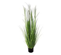 Planta Artificial 120 cm Grande para decoración Hierba de Pampa Decorativa en Maceta Junco Verde como Real decoración del salón