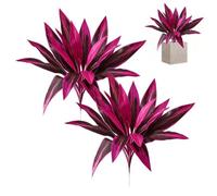 Planta artificial de árbol de sangre de Boston Realistic Fern & Dragon's Blood Tree, Artificial TropicalPlant UV Resistant Large Faux Plants, WaterproofPlants with Vibrant/Leaves, UV Resistant