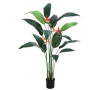 Planta Artificial De Ave Del Paraíso: Palmera Artificial De 2,13 m y 1,83 m De Altura Con Hojas De Seda Realistas y Múltiples Troncos. Decoración Moderna Para Interiores y Exteriores, Hogar u Oficina.