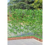 Planta artificial de bambú autosuficiente para valla de privacidad al aire libre, divisor de habitaciones, patio, jardín, terraza, balcón, resistente a los rayos UV, decoración verde realista