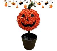 Planta artificial de calabaza para exteriores, 70 cm, con varilla, para espeluznantes