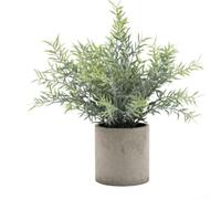 Planta artificial de eucalipto en maceta, árbol bonsái falso con hojas de dinero, vegetación realista de plástico para el hogar, oficina, escritorio, estante, decoración de interiores, no requiere