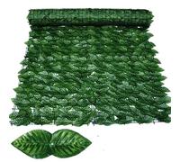 Planta artificial de hojas verdes de hiedra artificial para decoración del hogar, jardín, balcón, 50 x 400 cm (WLCYBM) ideal para privacidad instantánea y atractivo estético