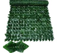 Planta artificial de hojas verdes de hiedra artificial para decoración del hogar, jardín y balcón (50 x 100 cm, WLCYPT), privacidad instantánea y encanto estético