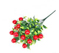 Planta artificial de la fruta de 7 ramas con la fresa del melocotón de la naranja del mango de la granada del limón para la decoración de la hospitalidad y la configuración del acontecimiento