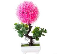 Planta artificial de pez dorado diseñada para uso en interiores, decoración de flores en maceta en forma de S para el hogar y el escritorio, adecuada para varios entornos de eventos (rosa)