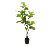 Planta artificial ficus 30 hojas verde 125 cm