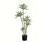 Planta artificial grande de interior con de de bambú, vegetación artificial verde, planta en , adorno de suelo para , árbol de simulación