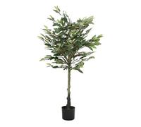 Planta artificial singapur 480 hojas verde 130 cm