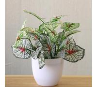Planta bonsái artificial en maceta con aspecto natural para decoración del hogar y oficina, diseño pastoral retro, se adapta fácilmente a espacios pequeños (E)