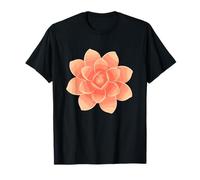 Planta botánica Minimalista de Flores suculentas de melocotón Camiseta