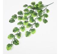 Planta colgante de ratán artificial con detalle de grano natural para cobertura de pared interior y exterior, telón de fondo de boda y exhibición de tienda (18#concha de tortuga)